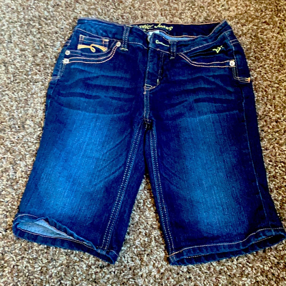 Justice Dark Blue Denim Shorts